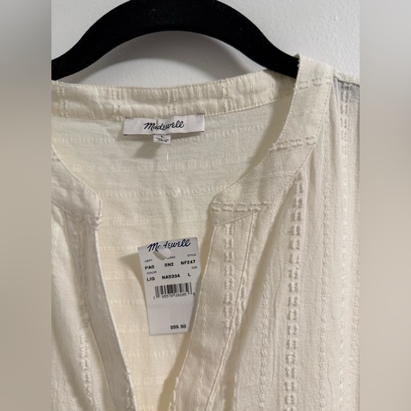 Madewell Short Sleeve Cotton Blouse - Picture 3 of 4